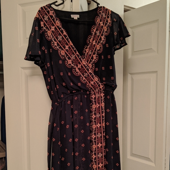 Maxi wrap-like dress - Picture 1 of 5